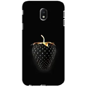 Чехол с изображением вкусной еды для Samsung Galaxy J3 2017 (J330FN европейская версия) (Чёрная клубника)