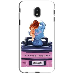 Силиконовый Чехол на Samsung Galaxy J3 2017 (J330FN европейская версия) с картинкой Стильных Девушек (Девушка на машине)