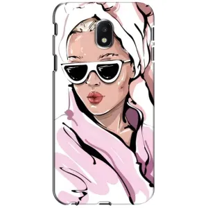 Чехол с картинкой Модные Девчонки Samsung Galaxy J3 2017 (J330FN европейская версия) (Девушка в халате)