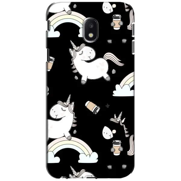 Чехол с рисунком «Единорог с кофе» для Samsung Galaxy J3 2017 (J330FN EU) Чехол с рисунком «Единорог с кофе» для Samsung Galaxy J3 2017 (J330FN EU)