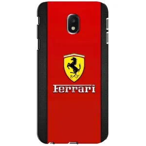 Силіконовий бампер з картинкою машини на Samsung Galaxy J3 2017 (J330FN европейская версия) (Ferrari Logo)