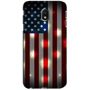 Чехол Флаг USA для Samsung Galaxy J3 2017 (J330FN европейская версия) (Флаг США 2)