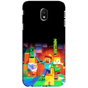 Чохли для Samsung Galaxy J3 2017 (J330FN европейская версия) (Персонажі МайнКрафт) (Герой Майнкрафт)
