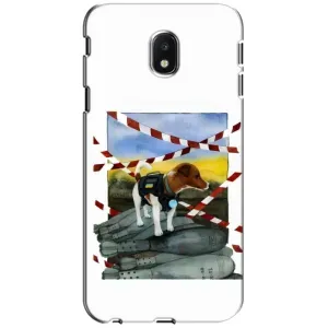 Чехол с принтом Собаки Патрон для Samsung Galaxy J3 2017 (J330FN европейская версия) (Храбрый Патрон)