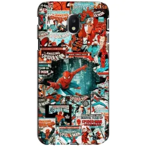 Чехол Супергерой Человека Паука на Samsung Galaxy J3 2017 (J330FN европейская версия) (Комиксы Человек Паук)