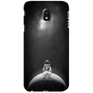 Силиконовый Чехол с принтом "Космонавты" на Samsung Galaxy J3 2017 (J330FN европейская версия) (Космонавт романтик)