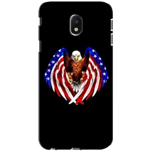 Чехол Флаг USA для Samsung Galaxy J3 2017 (J330FN европейская версия) (Крылья США)