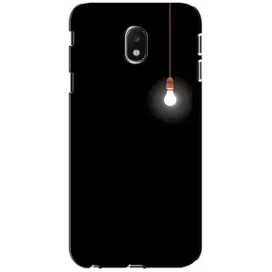 Чехол с картинками на черном фоне для Samsung Galaxy J3 2017 (J330FN европейская версия) (Лампочка)