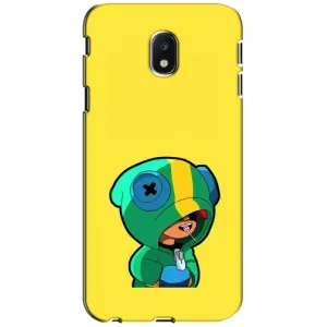Чехол Бравл Старс для Samsung Galaxy J3 2017 (J330FN европейская версия) (Леон (LEON))