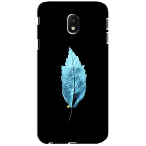 Чехол с картинками на черном фоне для Samsung Galaxy J3 2017 (J330FN европейская версия) (Листочек)