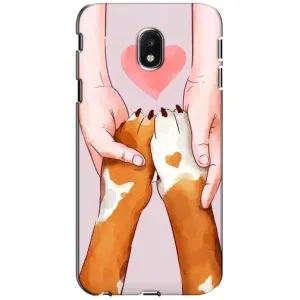 Чехол (ТПУ) Милые собачки для Samsung Galaxy J3 2017 (J330FN европейская версия) (Любовь к собакам)