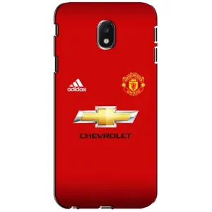 Силиконовые Чехлы принт Футбол на Samsung Galaxy J3 2017 (J330FN европейская версия) (Man United)
