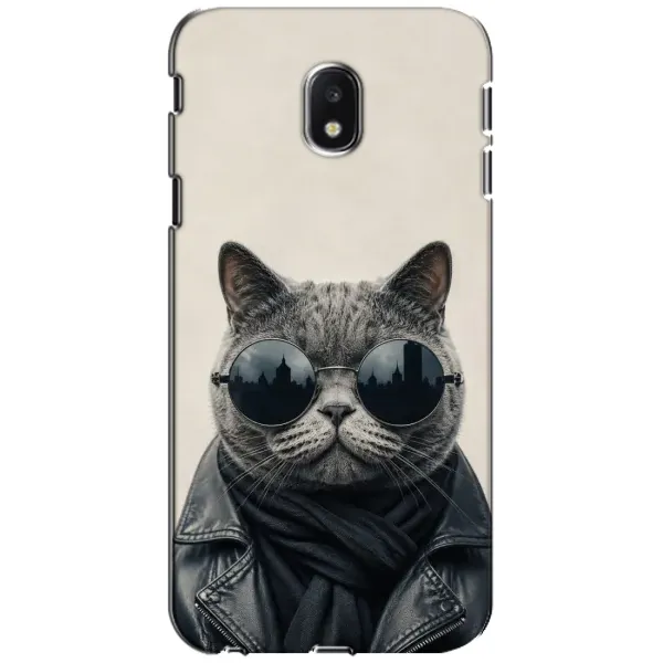 Чехол с рисунком «Модный кот» для Samsung Galaxy J3 2017 (J330FN EU) Чехол с рисунком «Модный кот» для Samsung Galaxy J3 2017 (J330FN EU)