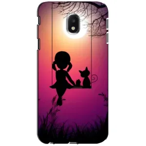 Девчачий Чехол для Samsung Galaxy J3 2017 (J330FN европейская версия) (На качели)