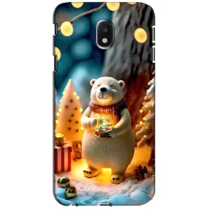 Чохли на Новий Рік Samsung Galaxy J3 2017 (J330FN европейская версия) (Новорічний ведмедик)