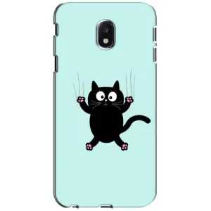 Силиконовый чехол с котиком для Samsung Galaxy J3 2017 (J330FN европейская версия) (Падающий кот)