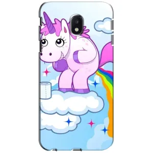 Чехол Unicorn на Samsung Galaxy J3 2017 (J330FN европейская версия) (Радуга единорожка)