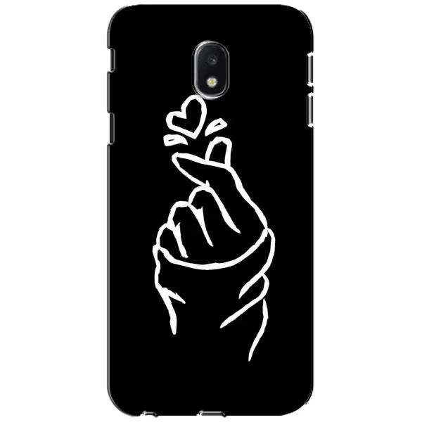 Чехол с рисунком «Сердце на черном» для Samsung Galaxy J3 2017 (J330FN EU) Чехол с рисунком «Сердце на черном» для Samsung Galaxy J3 2017 (J330FN EU)