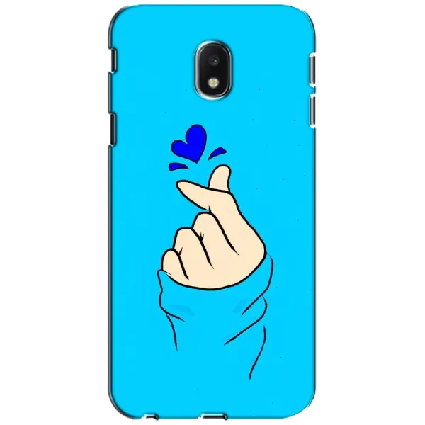 Чехол с рисунком «Сердце на синем» для Samsung Galaxy J3 2017 (J330FN EU) Чехол с рисунком «Сердце на синем» для Samsung Galaxy J3 2017 (J330FN EU)