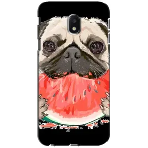 Чехол (ТПУ) Милые собачки для Samsung Galaxy J3 2017 (J330FN европейская версия) (Смешной Мопс)