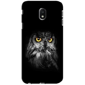 Чехлы с принтом СОВЫ для Samsung Galaxy J3 2017 (J330FN европейская версия) (Сова на чёрном)
