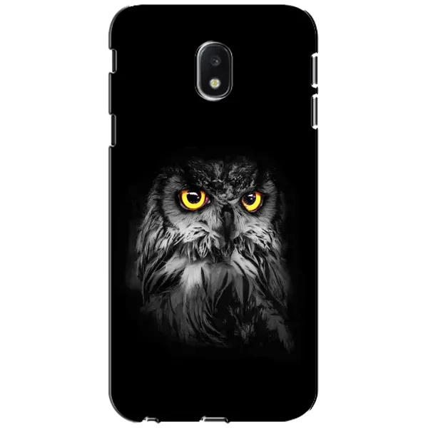 Чехол с рисунком «Сова на чёрном» для Samsung Galaxy J3 2017 (J330FN EU) Чехол с рисунком «Сова на чёрном» для Samsung Galaxy J3 2017 (J330FN EU)
