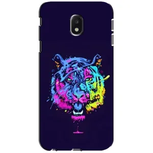 Силиконовый бампер с картинкой животных для Samsung Galaxy J3 2017 (J330FN европейская версия) (Тигр-Арт)