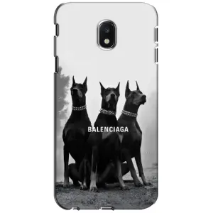 Чехол ДОБЕРМАН для Samsung Galaxy J3 2017 (J330FN европейская версия) (Три добермана)