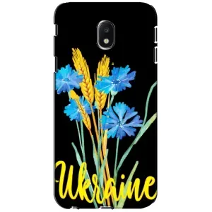 Чехол на Samsung Galaxy J3 2017 (J330FN европейская версия) Украинский дизайн (Ukraine в цветочках)