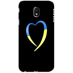 Силиконовый Чехол на Samsung Galaxy J3 2017 (J330FN европейская версия) (Я-Украина) (Украинское сердце)