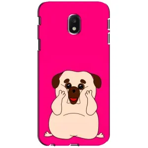 Чехол (ТПУ) Милые собачки для Samsung Galaxy J3 2017 (J330FN европейская версия) (Веселый Мопсик)