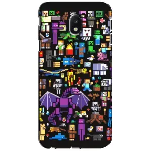 Чохол майнкрафт для Samsung Galaxy J3 2017 (J330FN европейская версия) (Усі персонажі)
