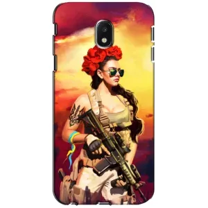 ЗСУ Чехлы (TPU) для Samsung Galaxy J3 2017 (J330FN европейская версия) (Женщина солдат)