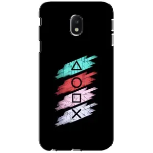 Чехол КИБЕРСПОРТ для Samsung Galaxy J3 2017 (J330FN европейская версия) (Значки Sony)
