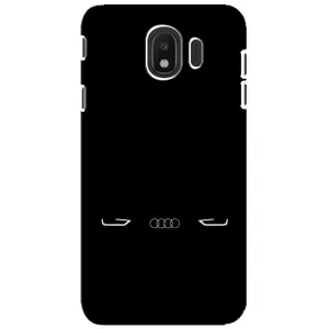 Силиконовый бампер с картинкой машины на Samsung Galaxy J4 2018, SM-J400F (Силует Audi)