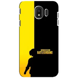 Чехол (TPU) с картинкой "Лого Пабг" на Самсунг J4 (2018) (Battlegrounds)