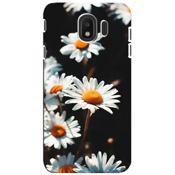Чехол с рисунком «Белые ромашки» для Samsung Galaxy J4 2018 (SM-J400F) Чехол с рисунком «Белые ромашки» для Samsung Galaxy J4 2018 (SM-J400F)