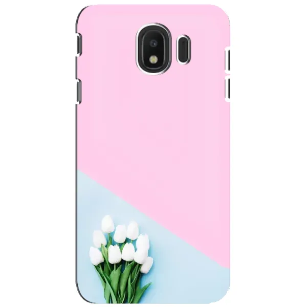 Чехол с рисунком «Белые тюльпаны» для Samsung Galaxy J4 2018 (SM-J400F)