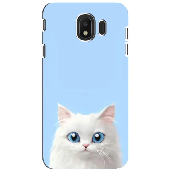 Чехол с рисунком «Белый кот» для Samsung Galaxy J4 2018 (SM-J400F) Чехол с рисунком «Белый кот» для Samsung Galaxy J4 2018 (SM-J400F)
