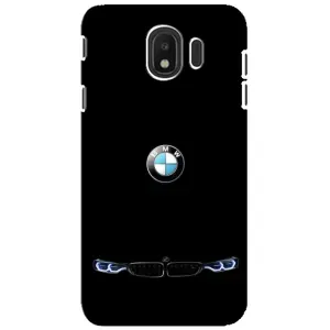 Силиконовый бампер с картинкой машины на Samsung Galaxy J4 2018, SM-J400F (Черный BMW)