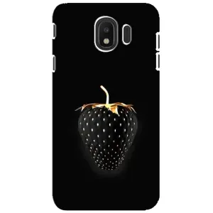 Чехол с изображением вкусной еды для Samsung Galaxy J4 2018, SM-J400F (Чёрная клубника)