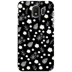 Чохли з тематикою "КВІТИ" на Samsung Galaxy J4 2018, SM-J400F (цвітіння на чорному)