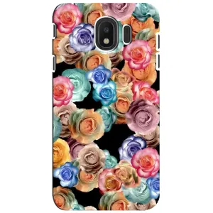 Чохли з тематикою "КВІТИ" на Samsung Galaxy J4 2018, SM-J400F (Квіти на чорному)
