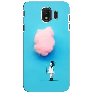 Девчачий Чехол для Samsung Galaxy J4 2018, SM-J400F (Девочка с тучкой)