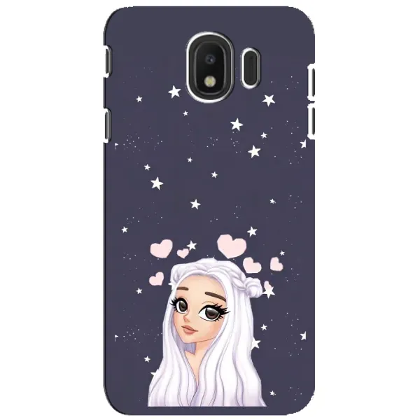 Чехол с рисунком «Девушка и сердечки» для Samsung Galaxy J4 2018 (SM-J400F) Чехол с рисунком «Девушка и сердечки» для Samsung Galaxy J4 2018 (SM-J400F)