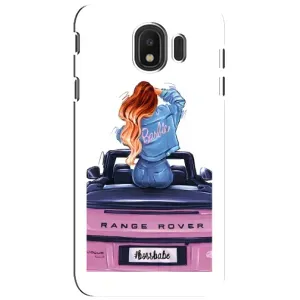 Силіконовый Чохол на Samsung Galaxy J4 2018, SM-J400F з картинкой Модных девушек (Дівчина на машині)