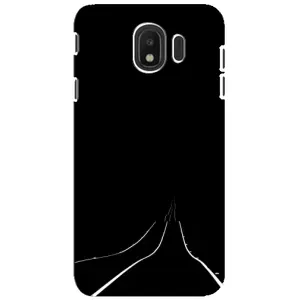 Чехол с картинками на черном фоне для Samsung Galaxy J4 2018, SM-J400F (Дорога)