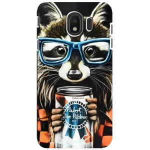 Силіконовий Чохол з Энотами на Samsung Galaxy J4 2018, SM-J400F (Єнот в окулярах)
