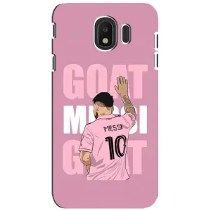 Чехлы Лео Месси в Майами на Samsung Galaxy J4 2018, SM-J400F (GOAT MESSI)