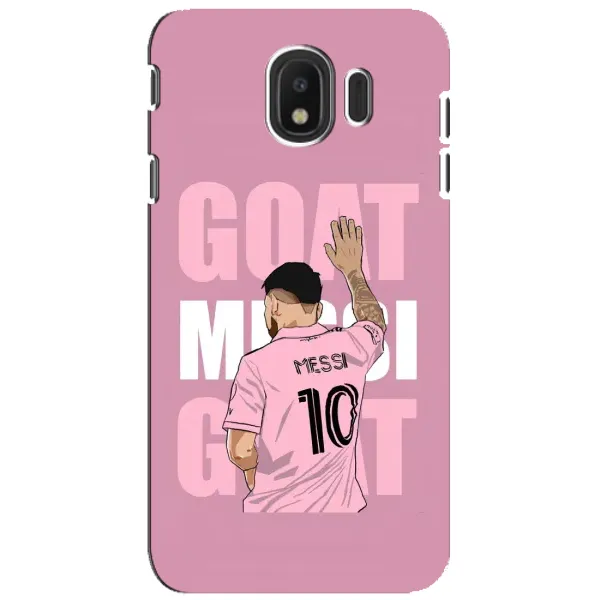 Чехол с рисунком «GOAT MESSI» для Samsung Galaxy J4 2018 (SM-J400F) Чехол с рисунком «GOAT MESSI» для Samsung Galaxy J4 2018 (SM-J400F)